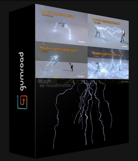 GUMROAD – HOUDINI ALL COMBINED LIGHTNING SETUPS