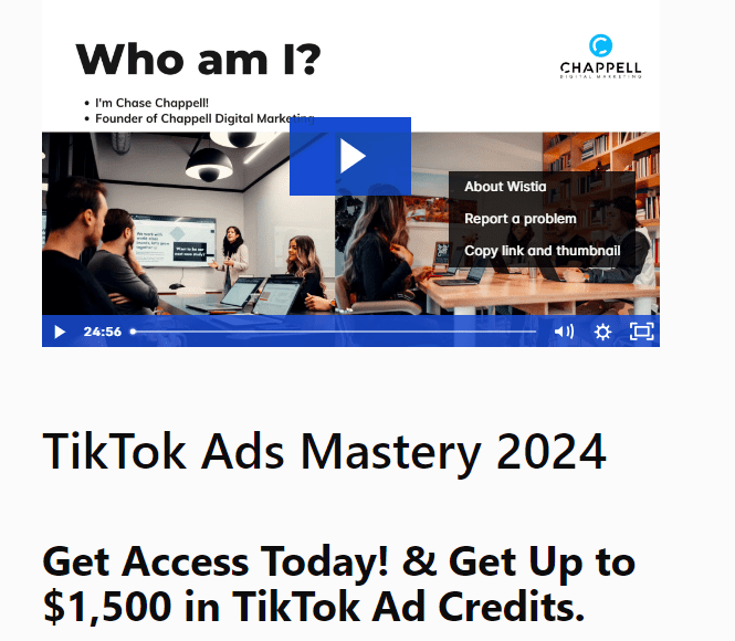 Chase Chappell – TikTok Ads Mastery 2024