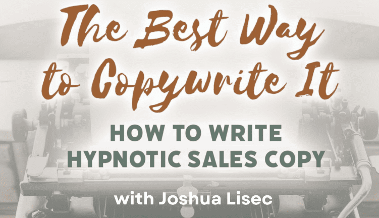 Joshua Lisec – HYPNO WRITING BUNDLE 2024 – The Best Way to Copywrite It + Train Ride to Greatness