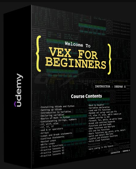 Udemy – Houdini VEX Programming for Beginners