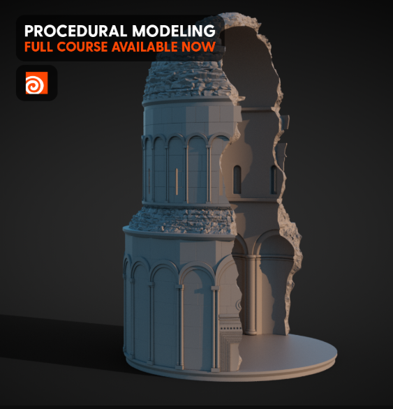 CGSide – Church Ruins – Houdini Modeling