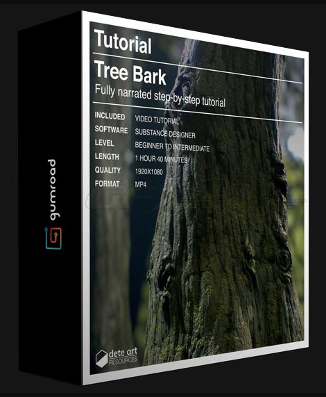 Gumroad – Tree Bark Creation – Substance Designer Tutoria