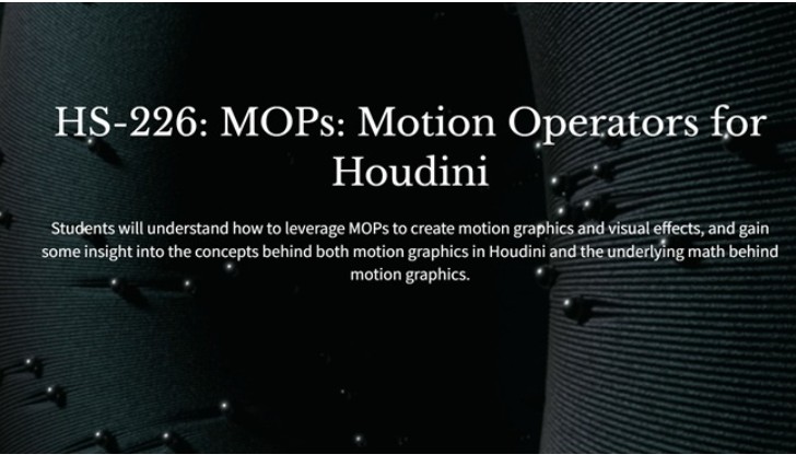 Houdini School – HS -226: MOPs: Motion Operators for Houdini