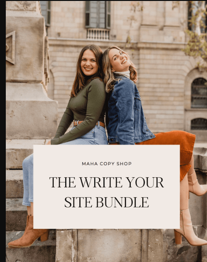 Madison & Haley – The Write Your Site Bundle