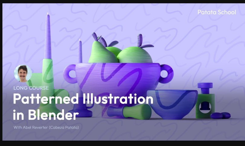 Patata School – Patterned Illustration in Blender