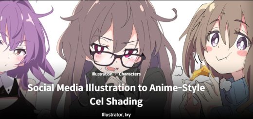 Coloso – Social Media Illustration to Anime-Style Cel Shading